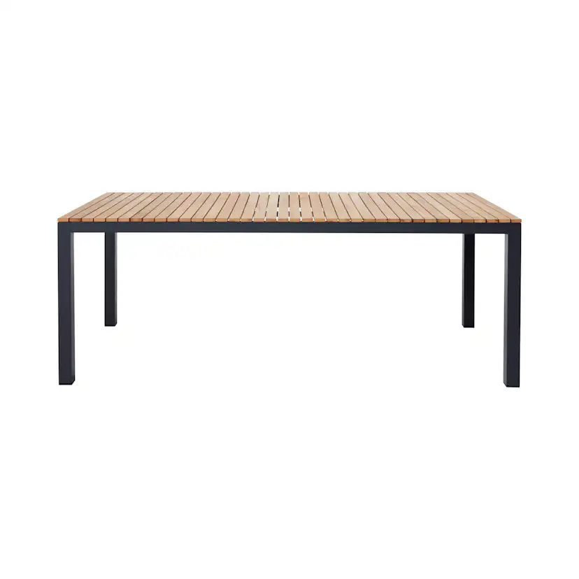 Mood Extreme bord 208x100cm antracit och teak Antracit