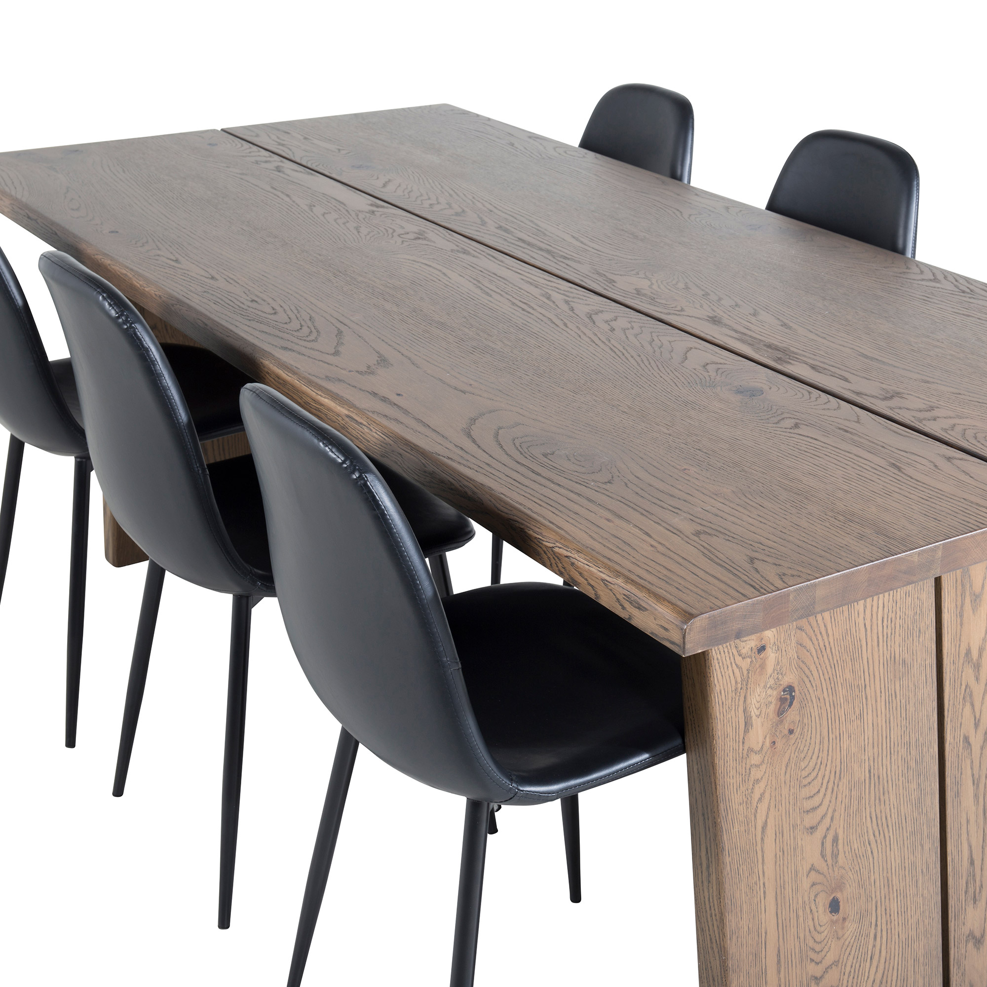 Matgrupp Venture Home Lotus med 6 Pobbie Stolar Konstläder