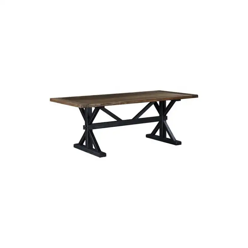 Lyon Premium Förlängningsbart Matbord 200 cm Natur/Svart