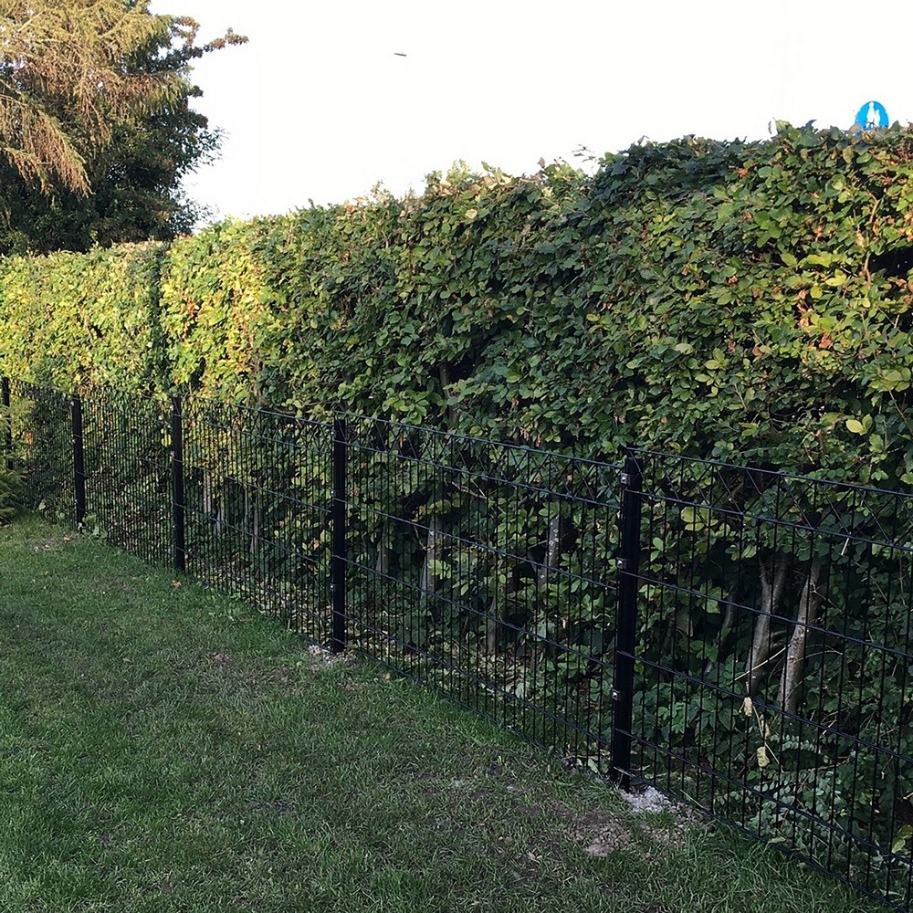 Panelstängsel Hortus med Deko X Svart