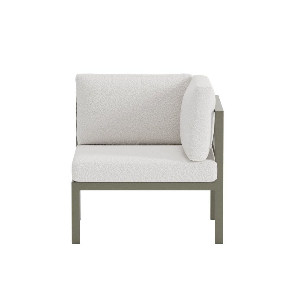 Copacabana Sofa Module Corner - Brown / White Bouclé Brown / White Bouclé