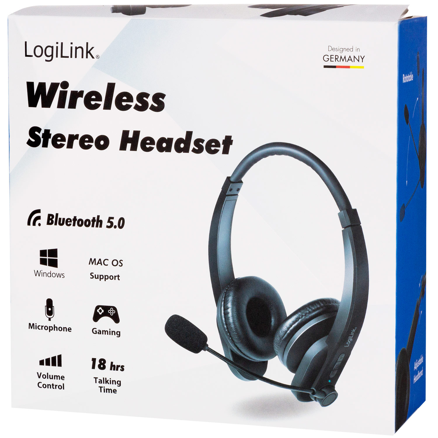 Bluetooth-headset LogiLink Stereo