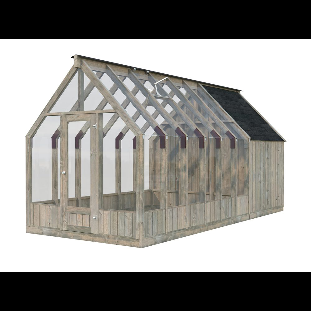 Växthus Palmako Emilia 13,1 m² (inv. 8,2+4,0 m²)