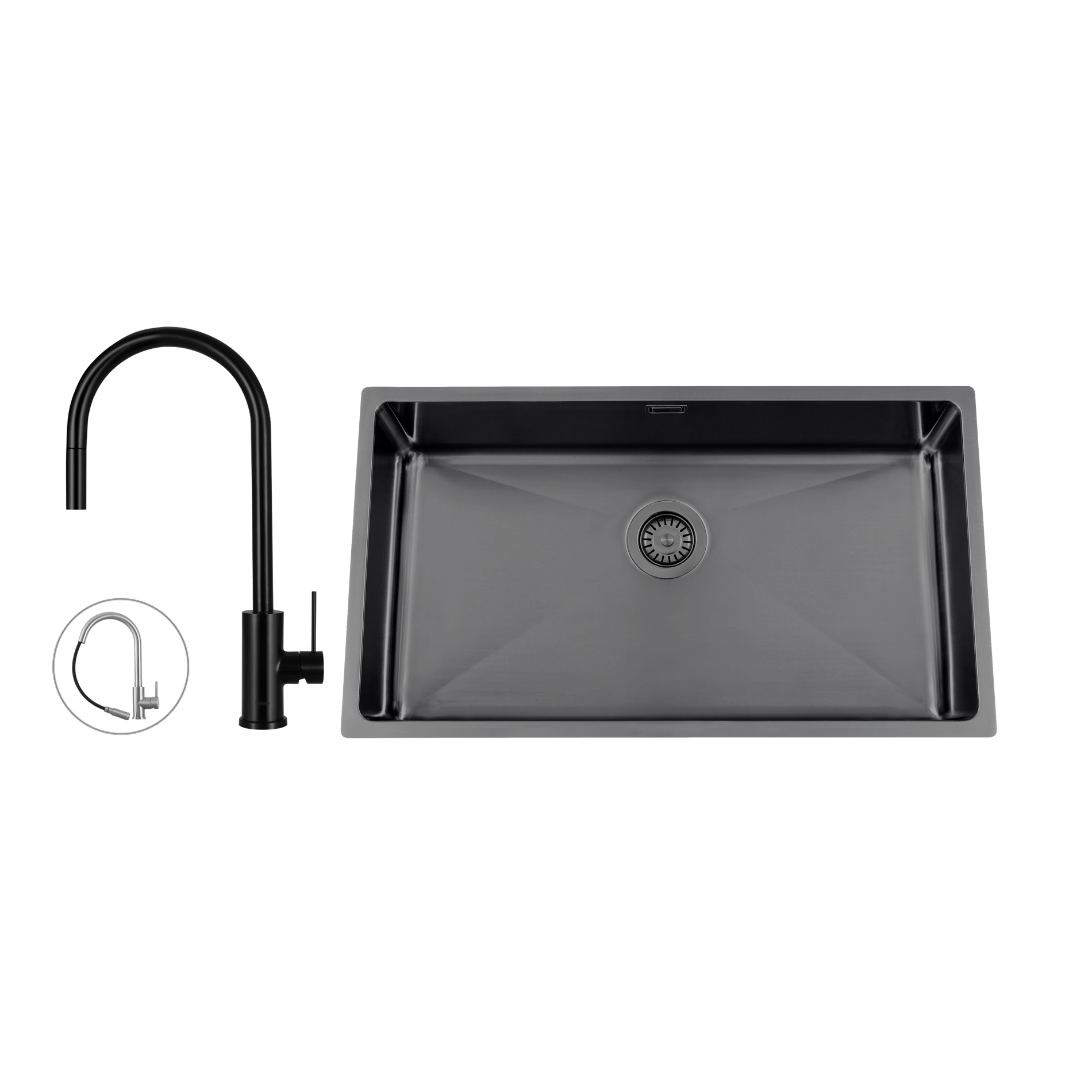 Diskho Nordic Tech Titan 730 X med Köksblandare Steel Accent D