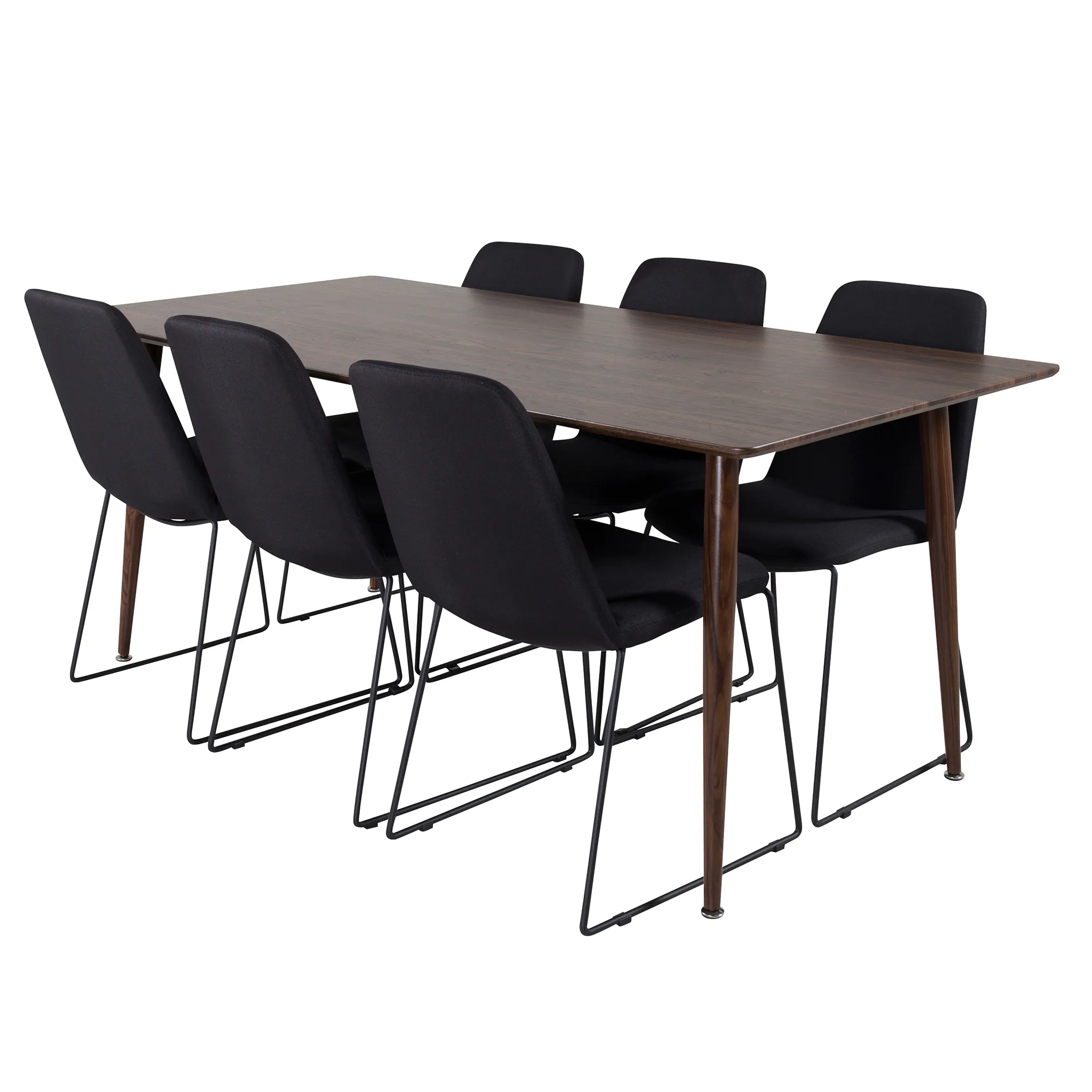 Matgrupp Venture Home Pobbie med 6 Muscot Stolar Polyestertyg