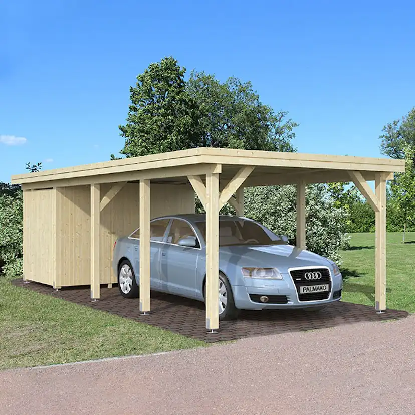 Förråd till Carport Karl 23,1 m2 Obehandlad