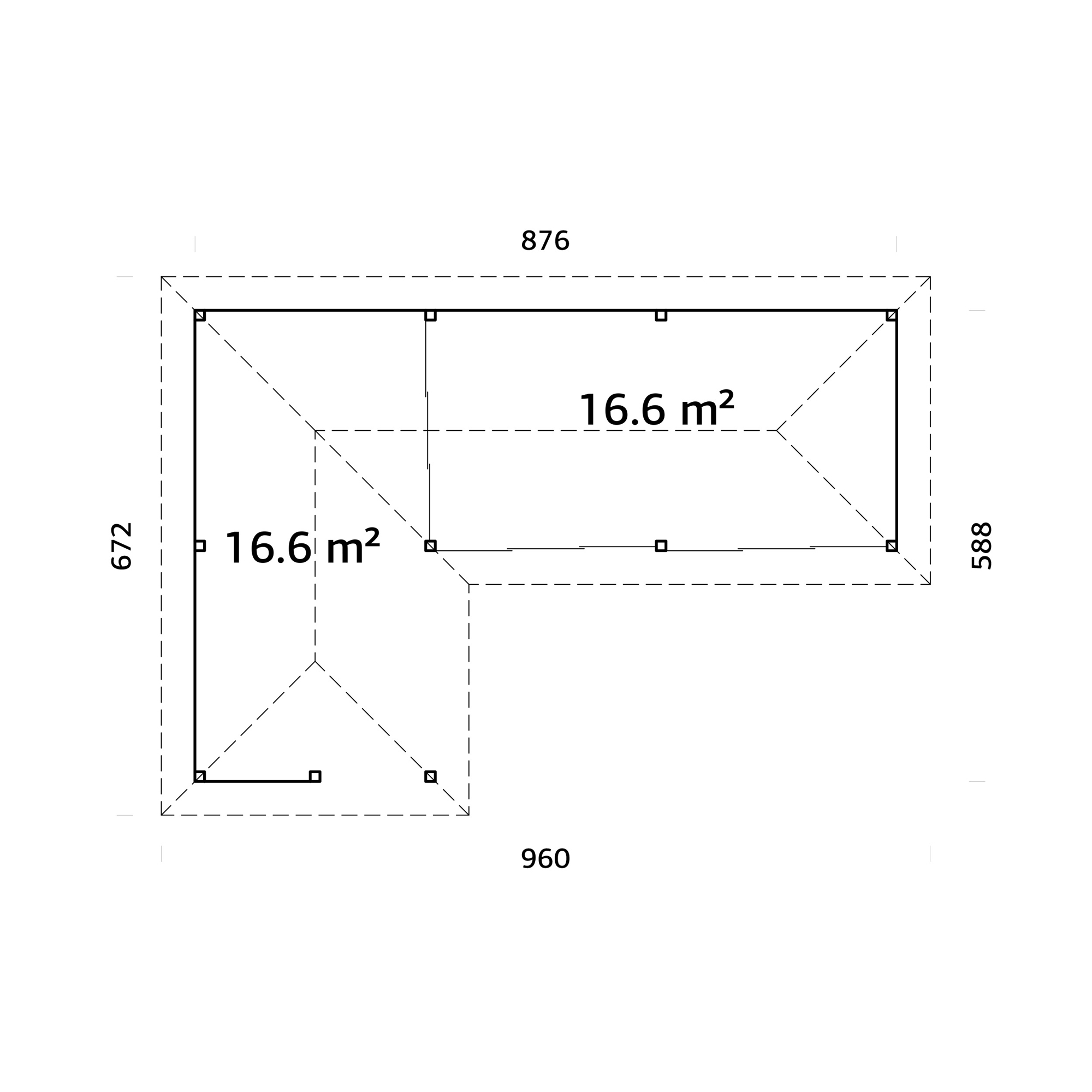 Uterum Palmako Bianca 33,2 m2 Set 220 Slide