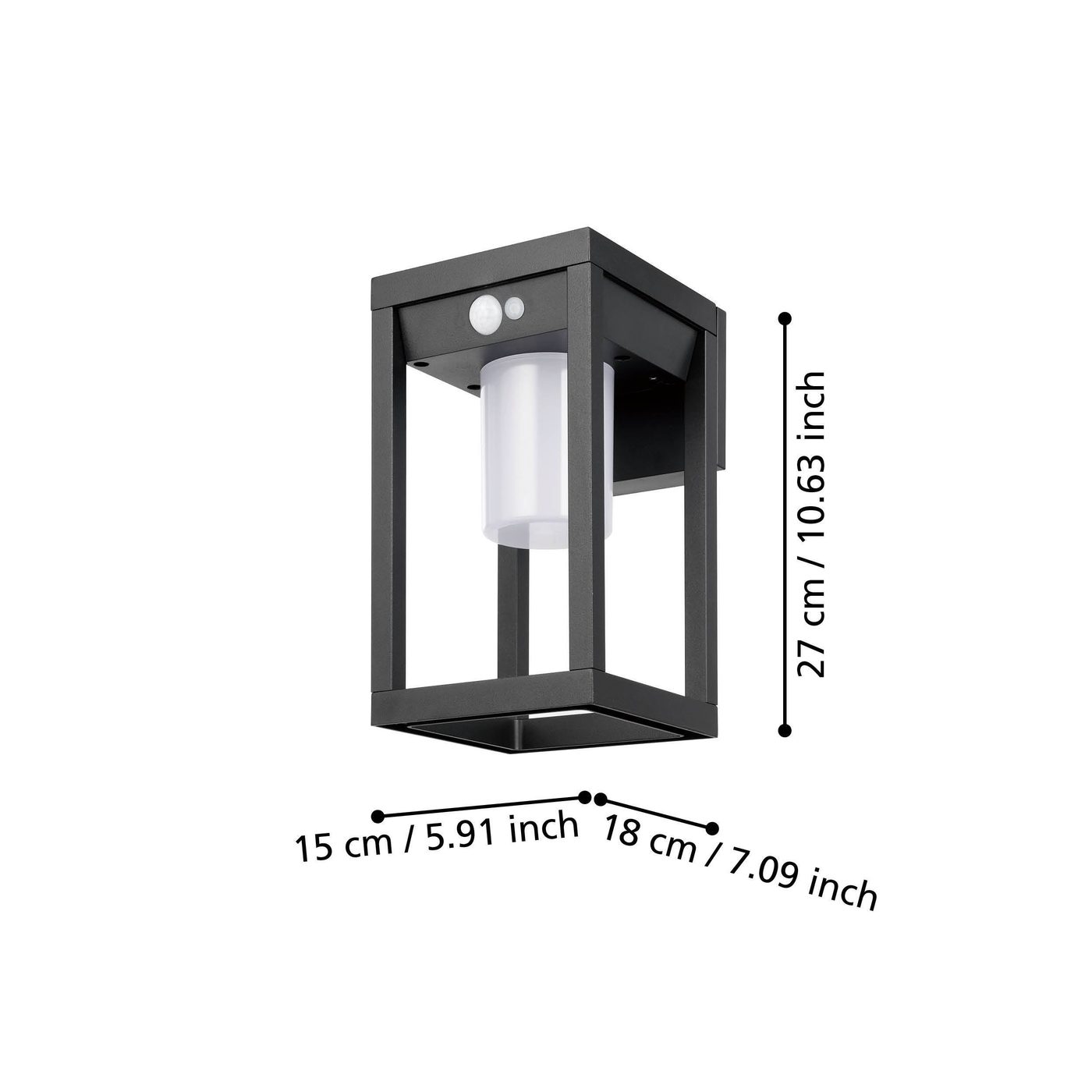 Vägglampa Utebelysning Eglo Martano med Sensor