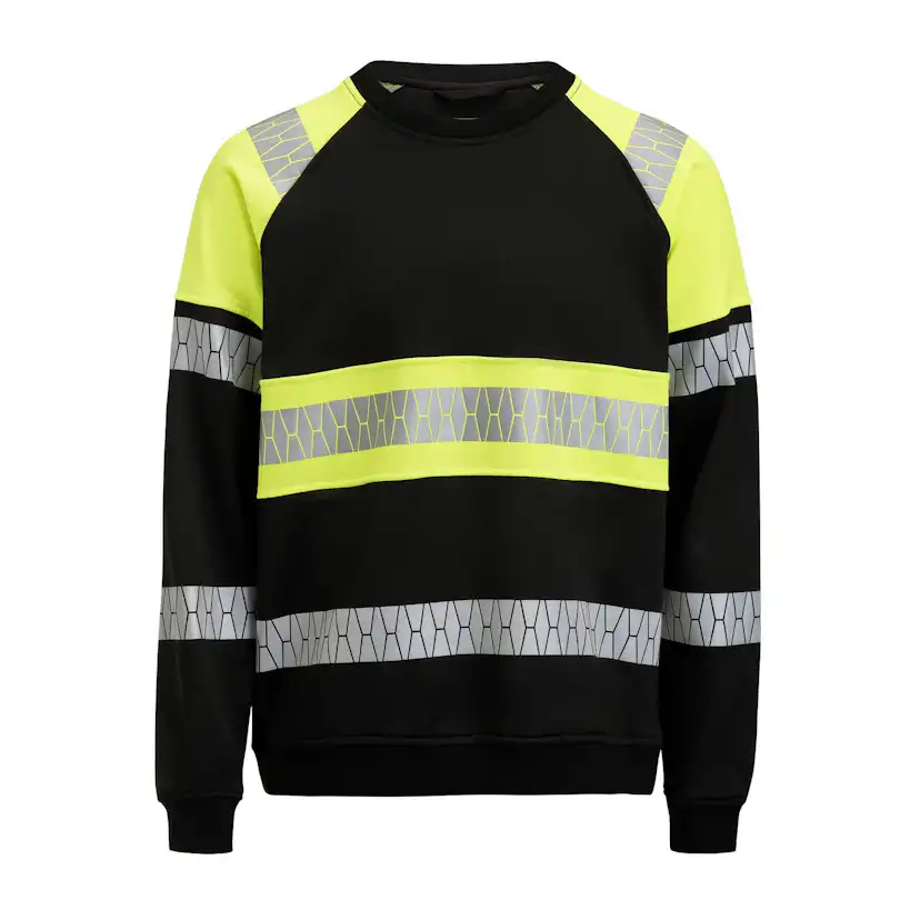 Sweatshirt Varsel Svart/Gul V M M