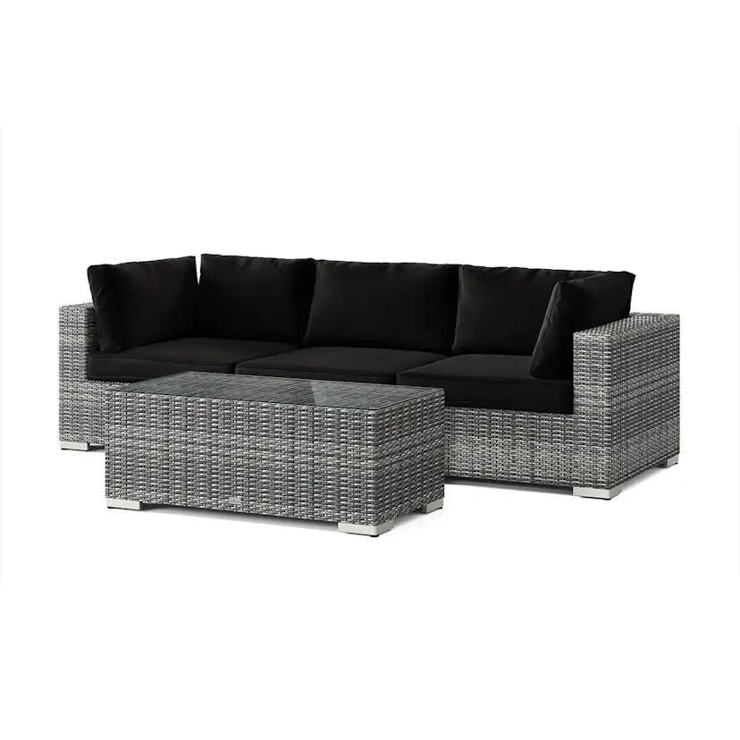Loungegrupp Comfort Garden Bahamas utesoffa 3-sits med bord