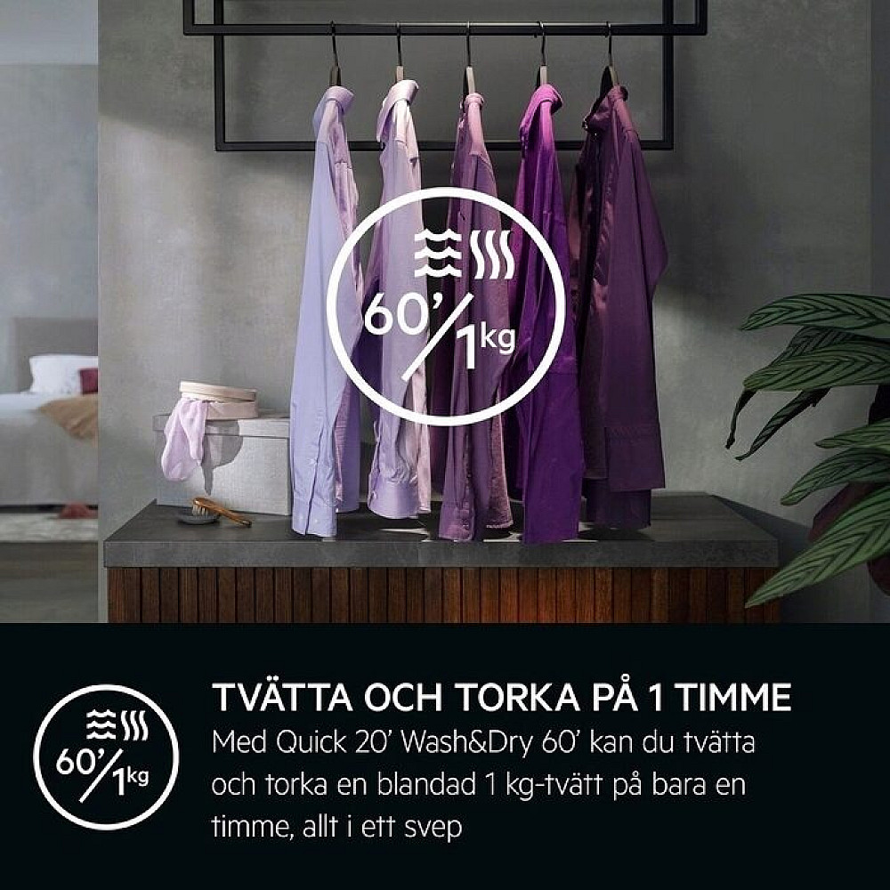 Kombinerad Tvätt/Torktumlare AEG LWR7245965 7000 ProSteam® 9 kg