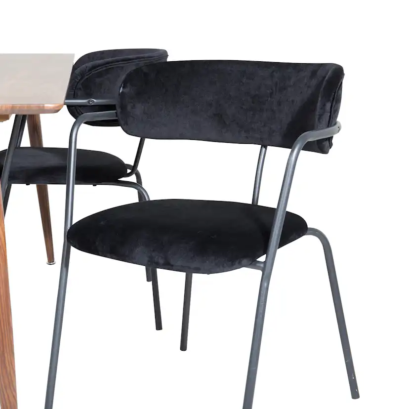 Matgrupp Venture Home Pobbie med 4 Aris Stolar Sammet