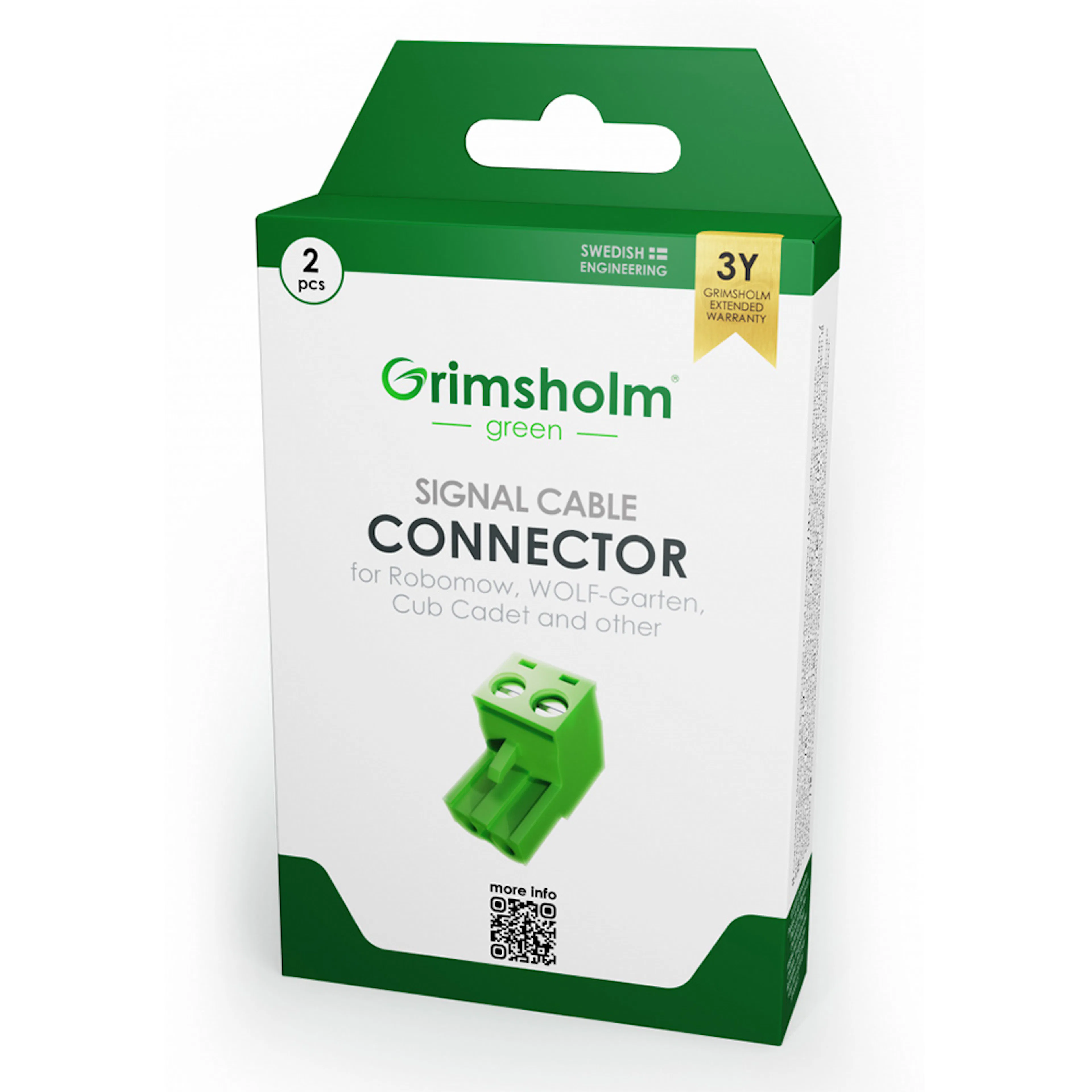 Anslutningskontakt Grimsholm till Robomow Laddstation 2st