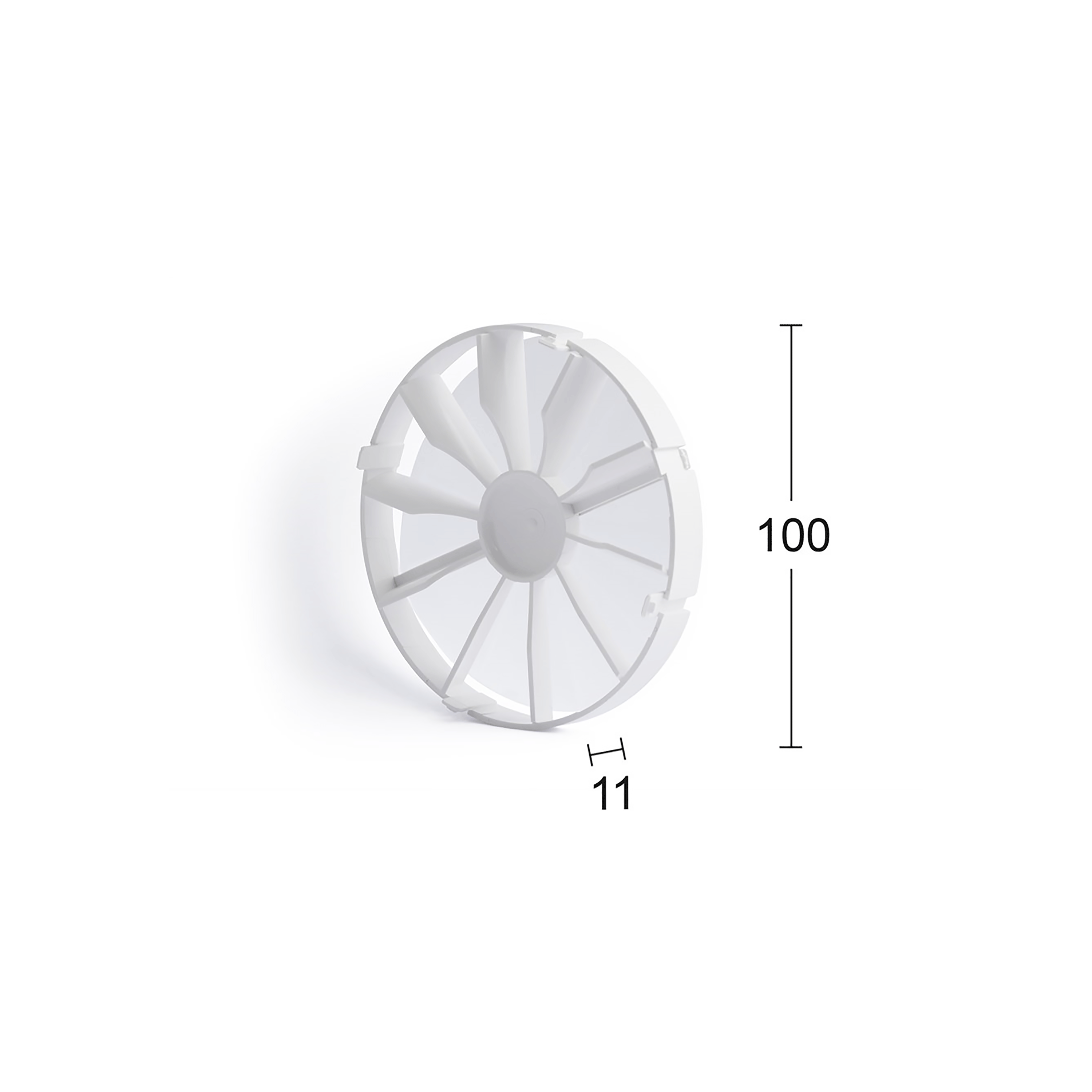Kallrasskydd Habo Ventit 100mm
