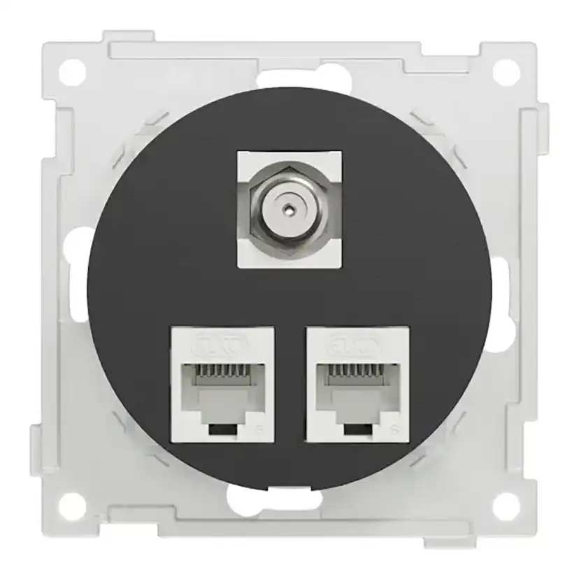 Vägguttag Elko One Modularuttag Infälld RJ45 Cat.6 UTP