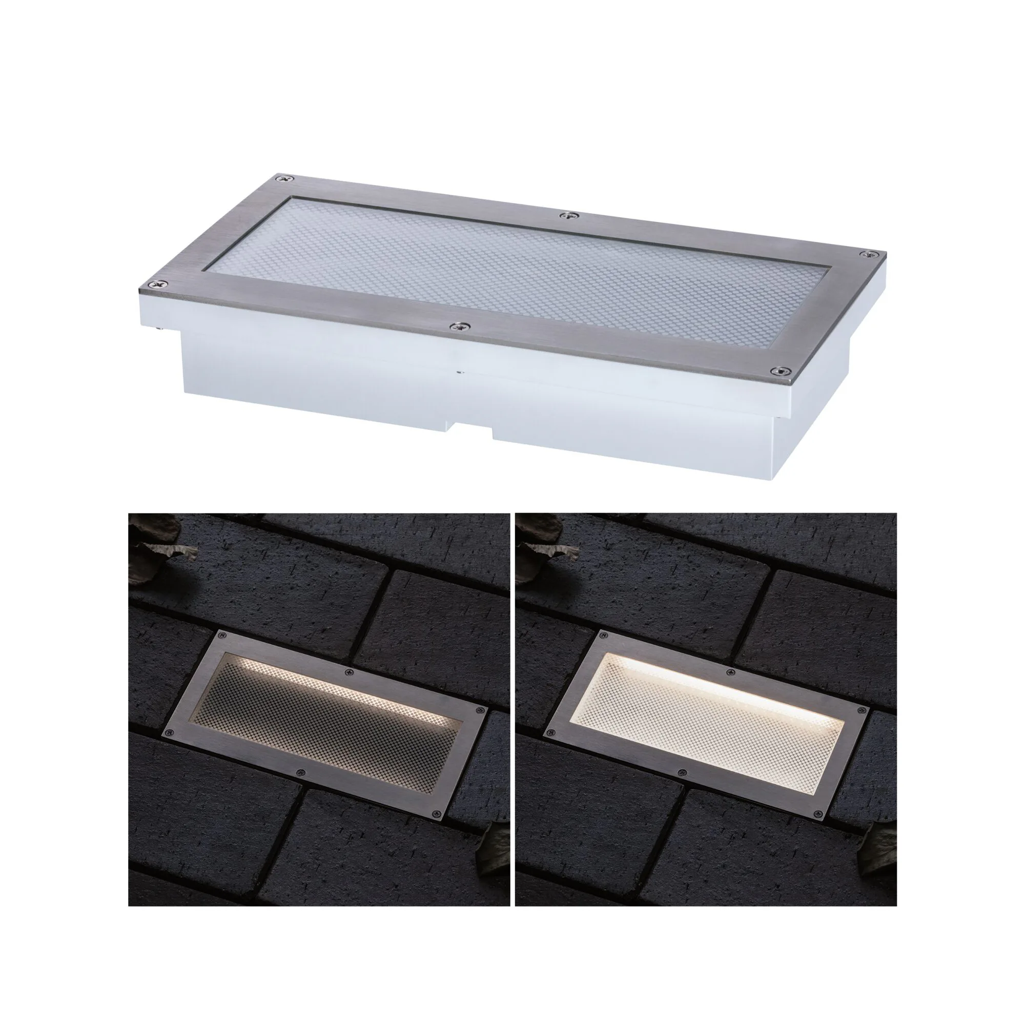 LED Infälld Markbelysning Paulmann Brick med Skymningsrensor IP67 230V