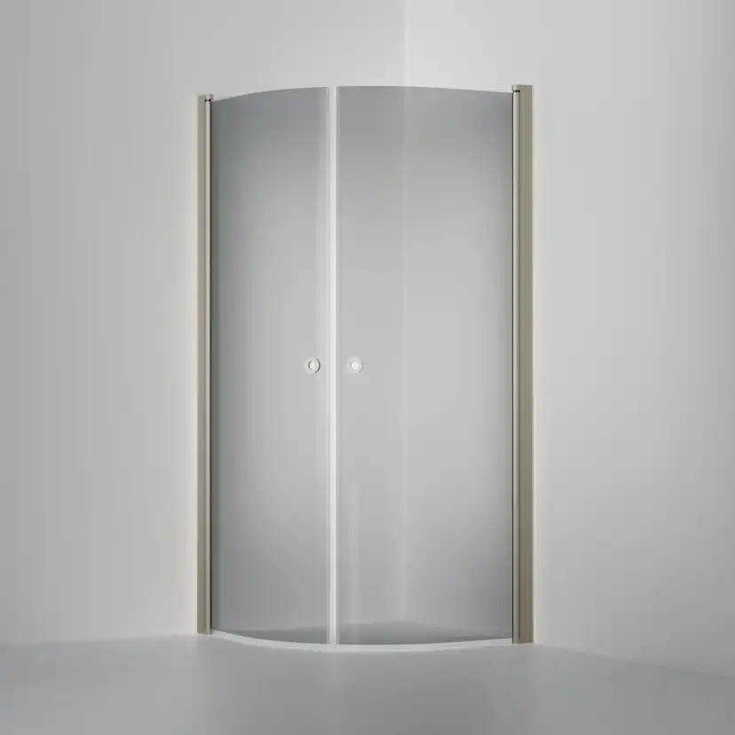 Duschvägg Linc Niagara 900x900 mm, Gråtonat Glas, Stone