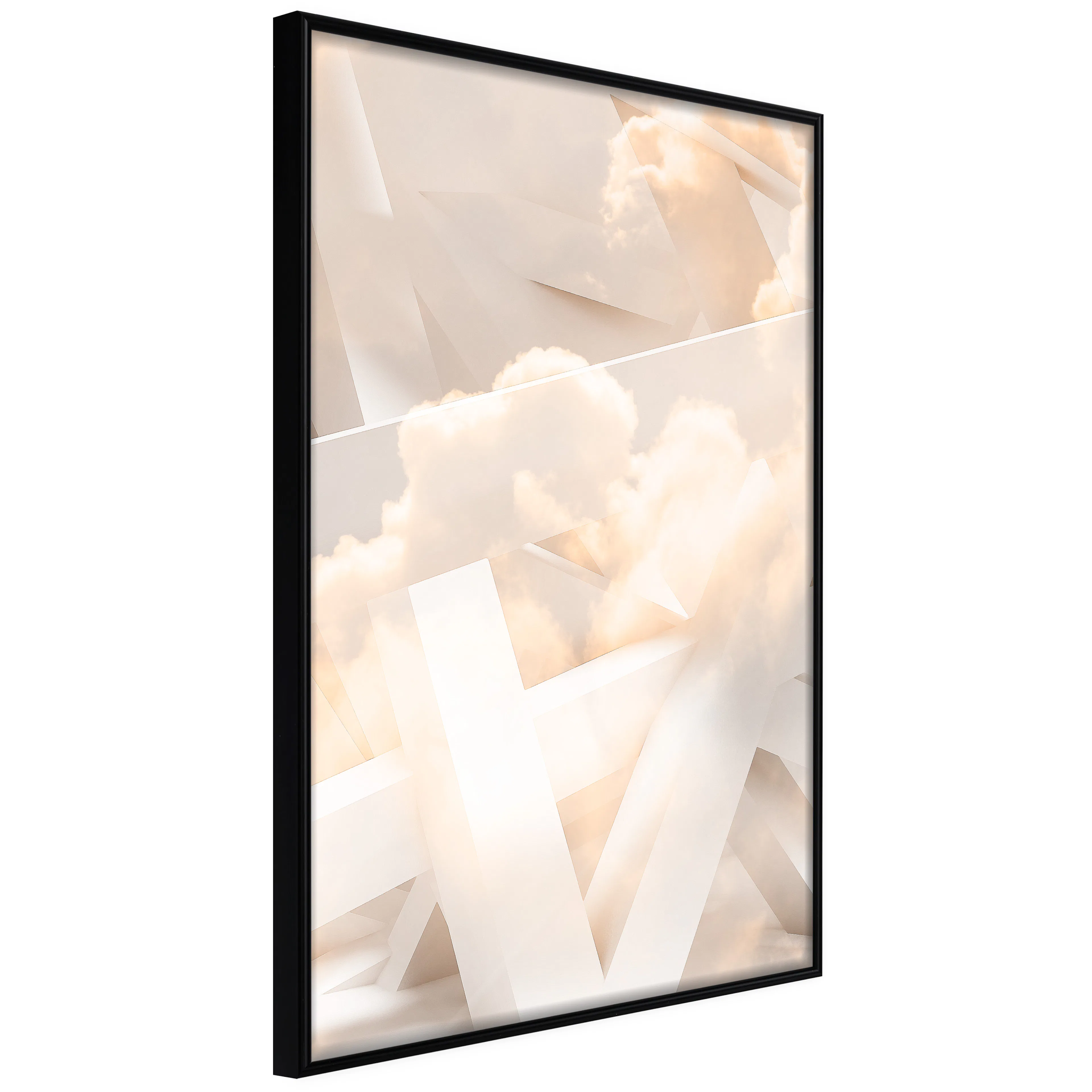 Affisch - Abstraction with Clouds [Poster] 20x30 Svart ram, 20x30 cm