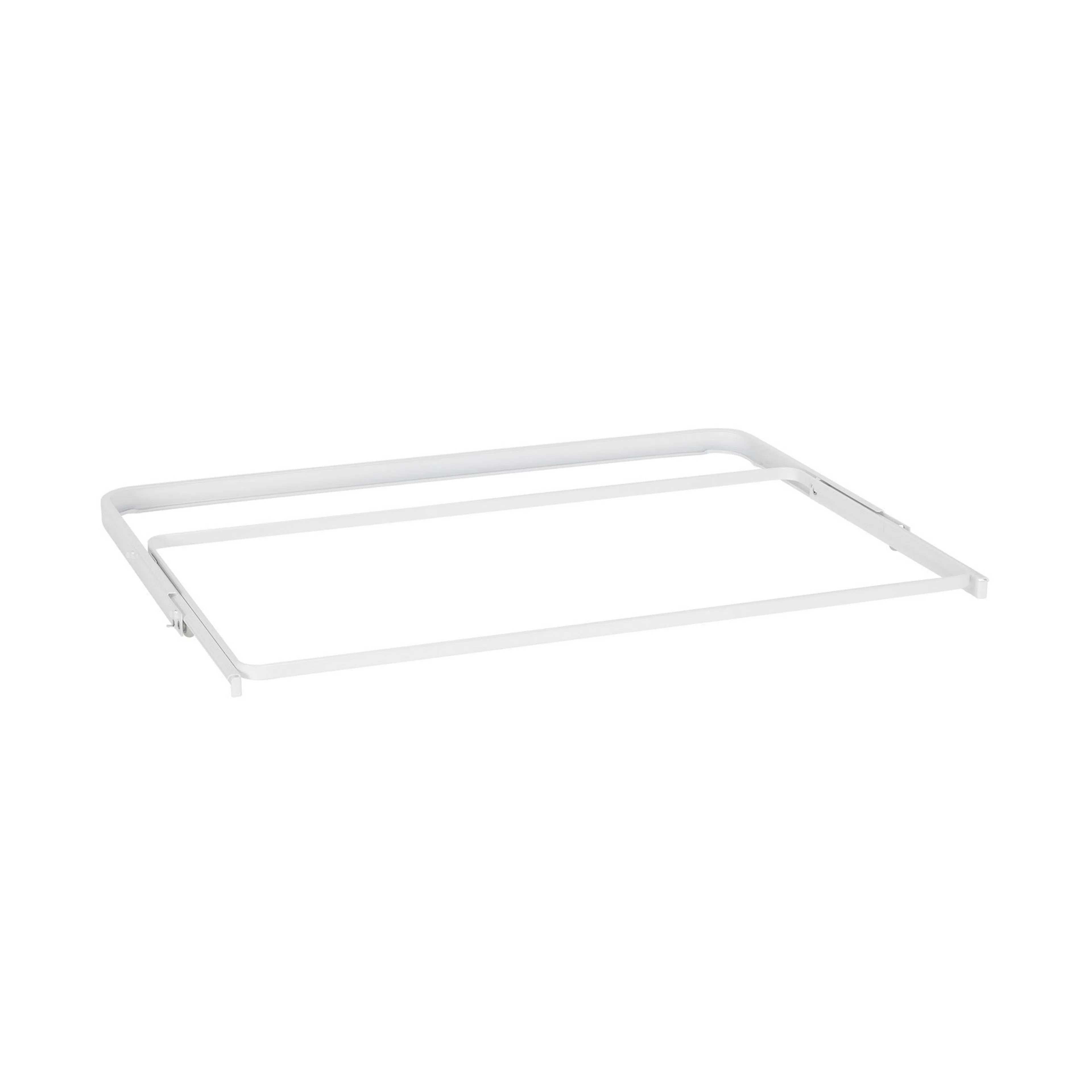 Utdragsram för back B: 60 D: 30 vit Vit, HxDxB: 30x336x605 mm