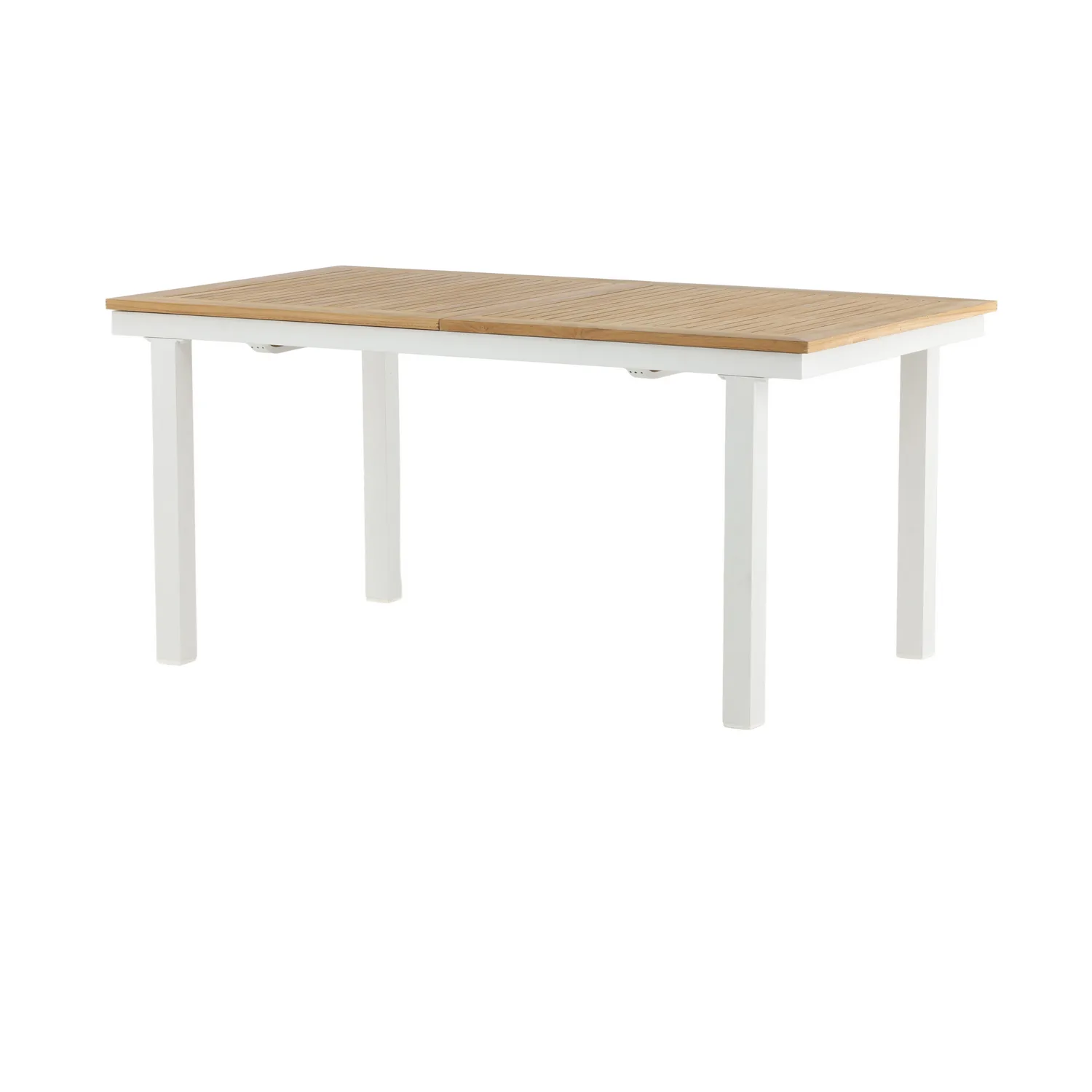 Panama - Table - 160/240*90 - Vit Alu/Teak Vit/Teak