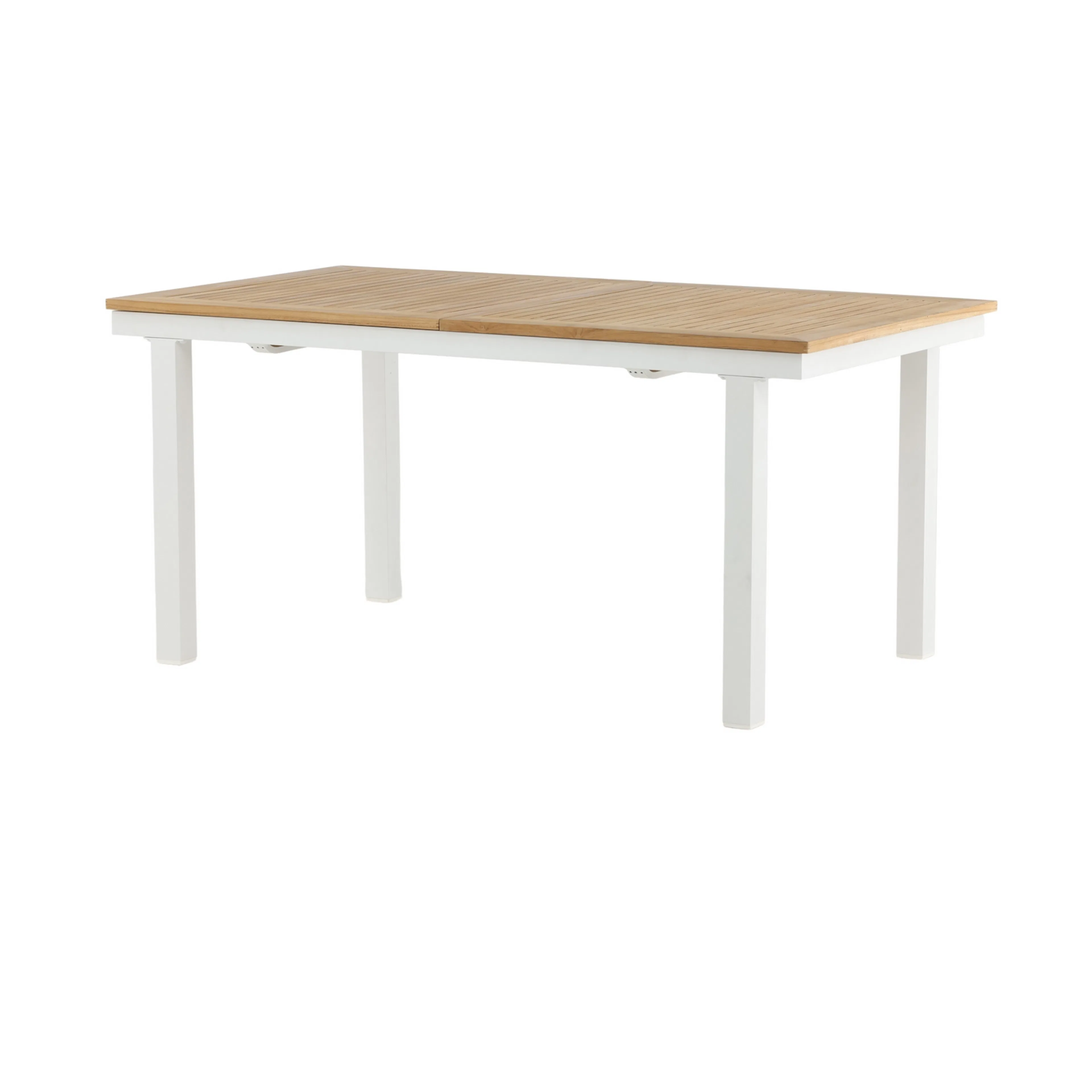 Panama - Table - 160/240*90 - Vit Alu/Teak Vit/Teak
