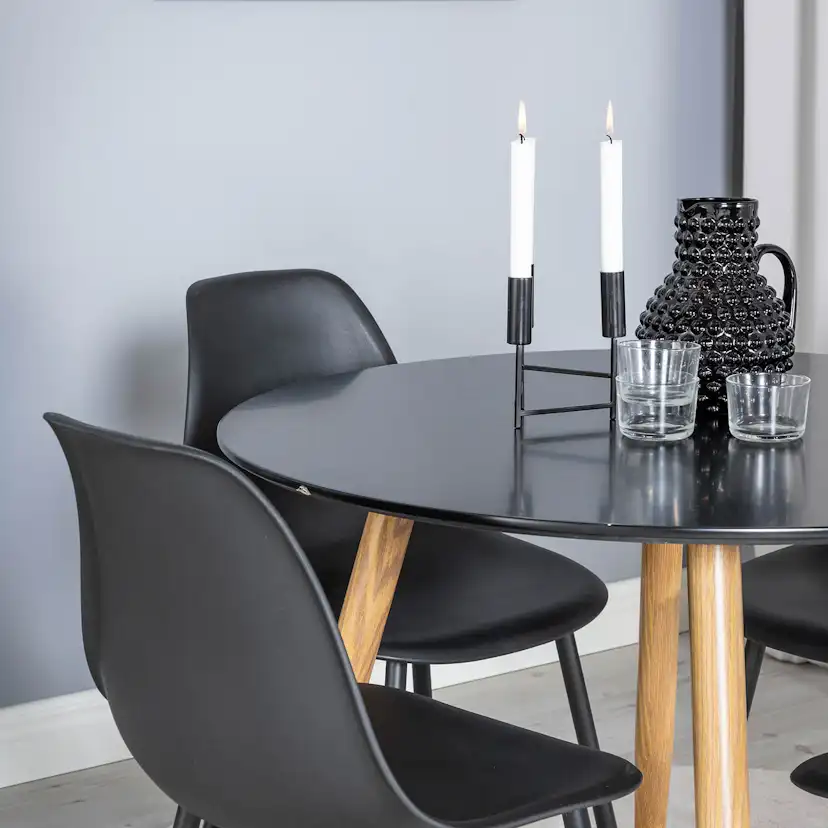 Matgrupp Venture Home Plake med 4 Pop Stolar Runt