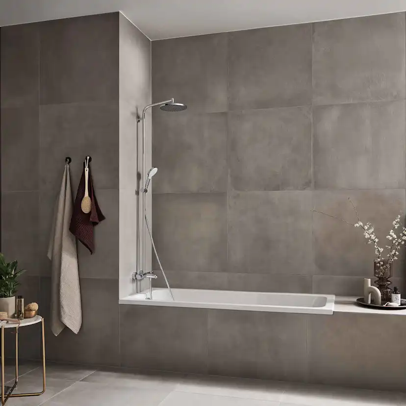 Takduschset Hansgrohe Crometta S 240 med Badkarsblandare