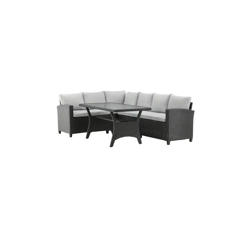 Brentwood Corner sofa - Black/Grey Svart/Grå