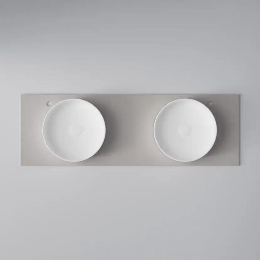 Bänkskiva Flow 140 D,
Raw Concrete,
1408x12x460 mm (BxHxD) Raw Concrete, Bredd: 1408mm