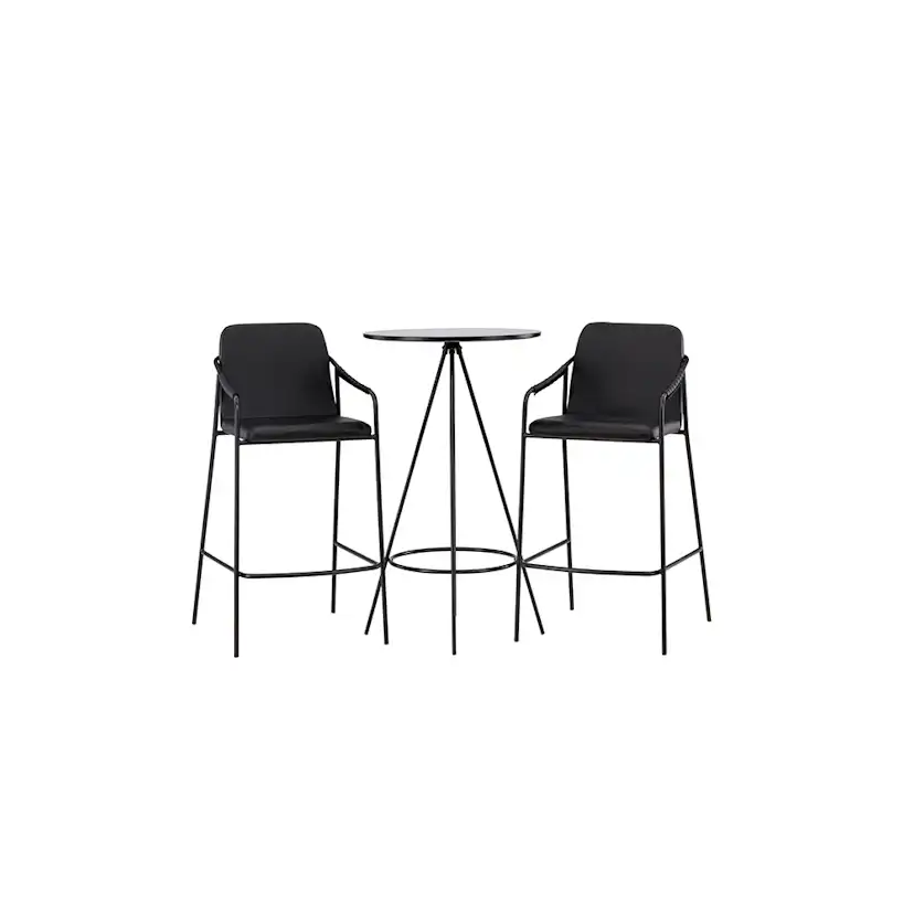 Matgrupp Venture Home Bistro Ø60 cm med 2 st Tvist stolar