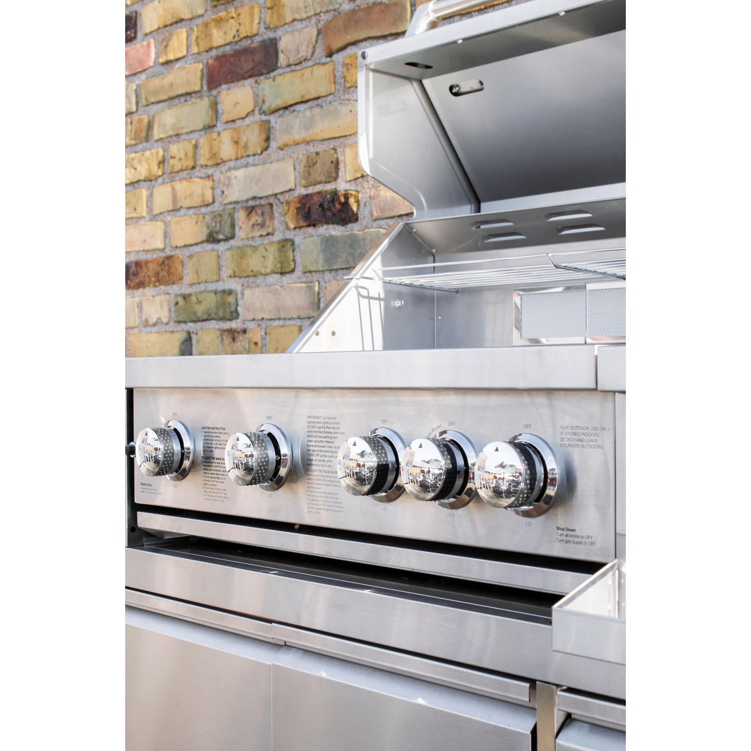 Gasolgrill Myoutdoorkitchen Inox Range med 4 Brännare och Infravärme