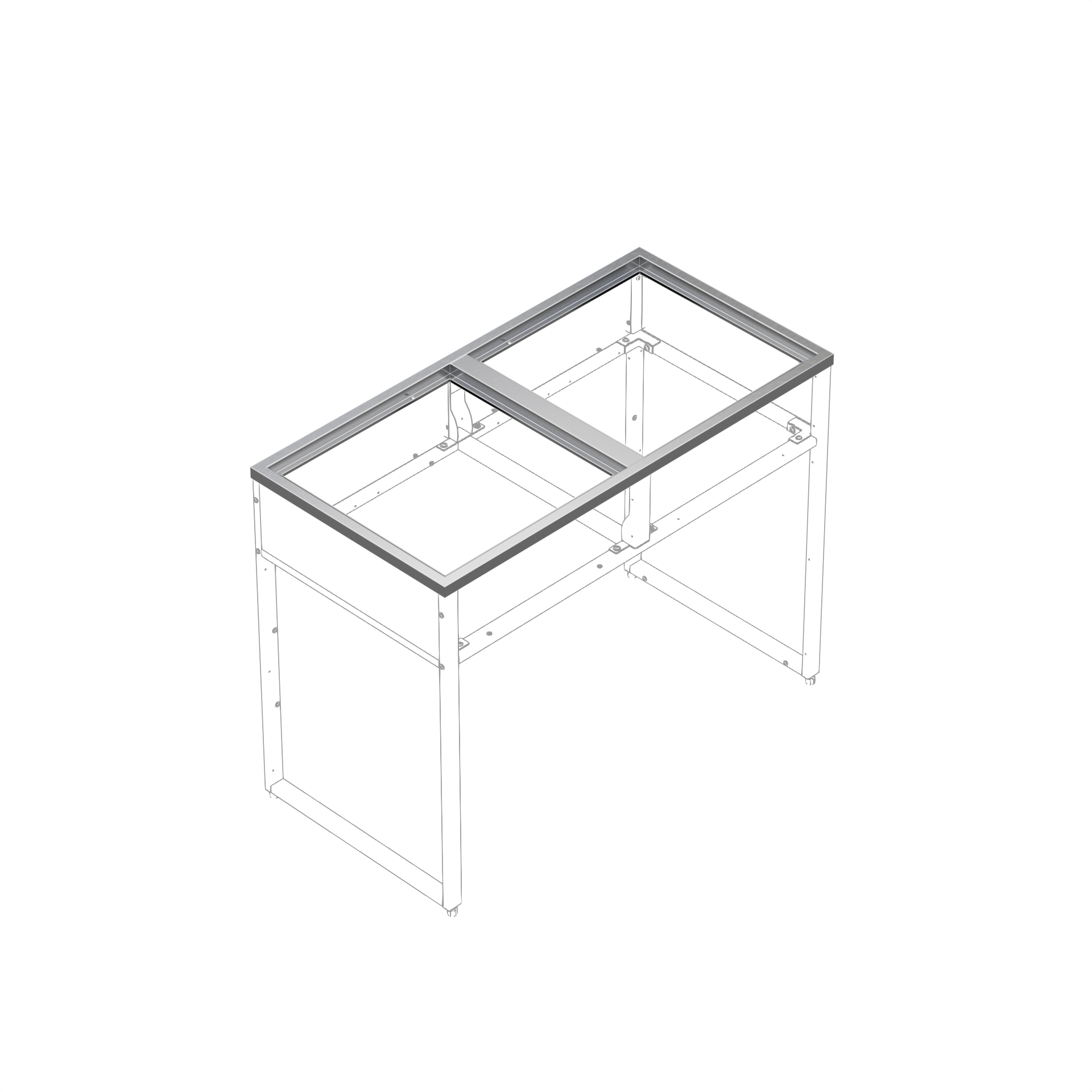 Ram Skotte Kitchen 2H Rostfri Till Utekök