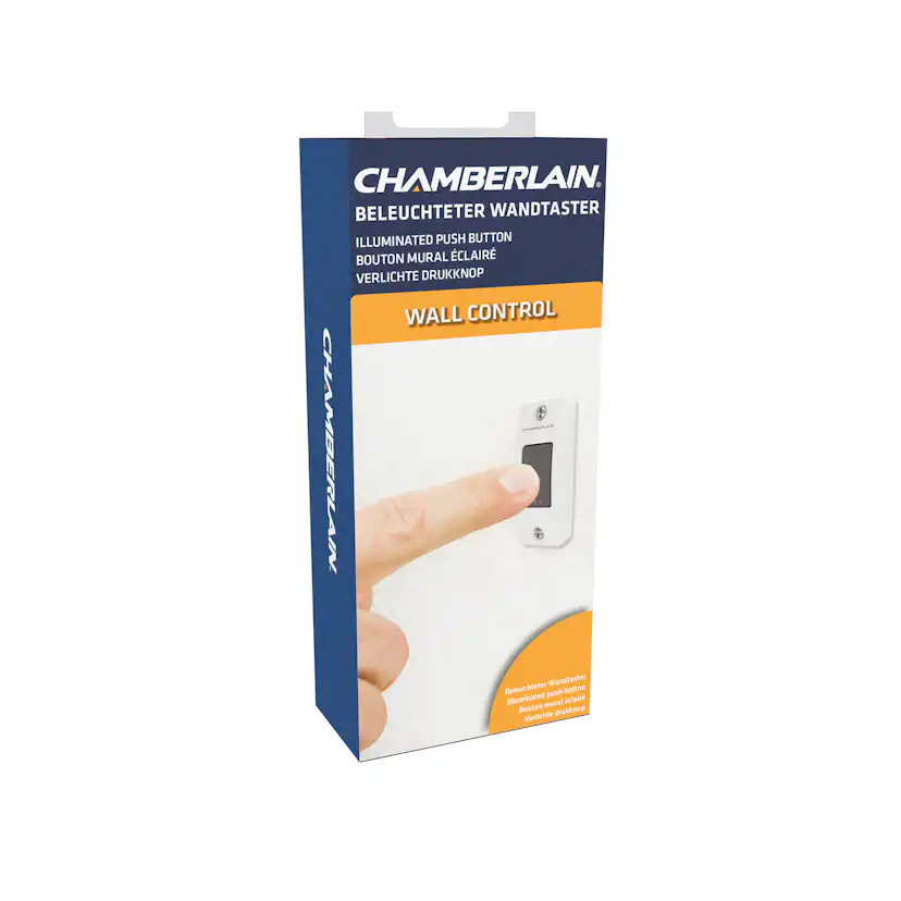 Kontrollpanel Chamberlain Belyst