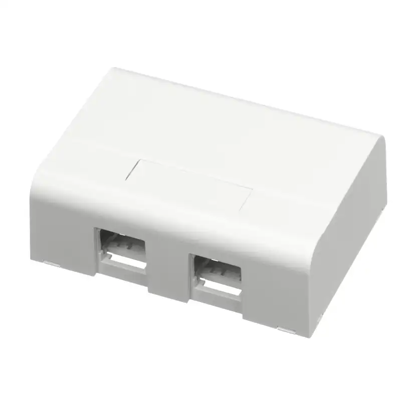 Montagebox Schneider Electric 2XRJ45 Vit