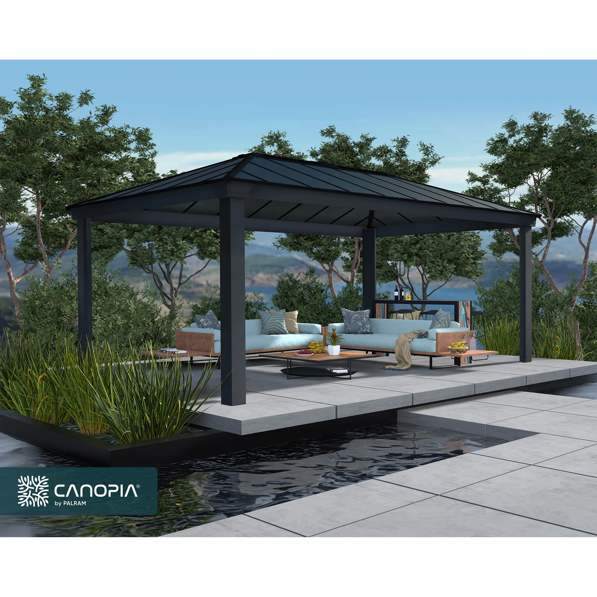 Canopia Dallas Hardtop Aluminium Paviljong För Hela Säsongen