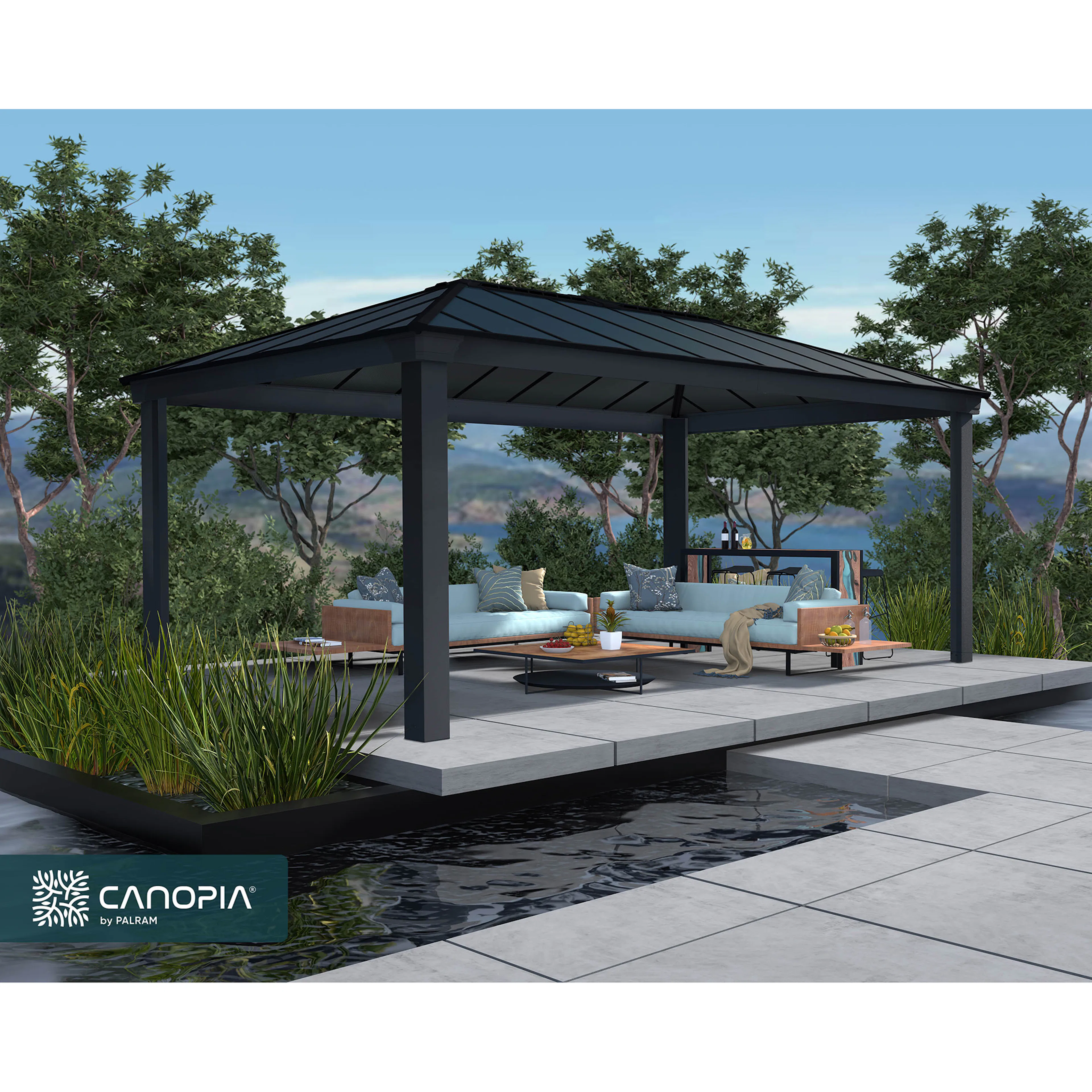 Canopia Dallas Hardtop Aluminium Paviljong För Hela Säsongen