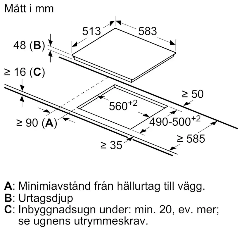 Glaskeramikhäll Bosch PKE645CA2E Serie 2