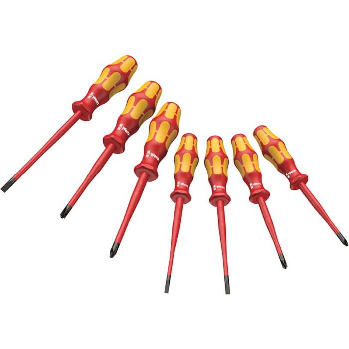 Skruvmejselsats Wera Kraftform Plus 160Iss/7 Vde 7Del