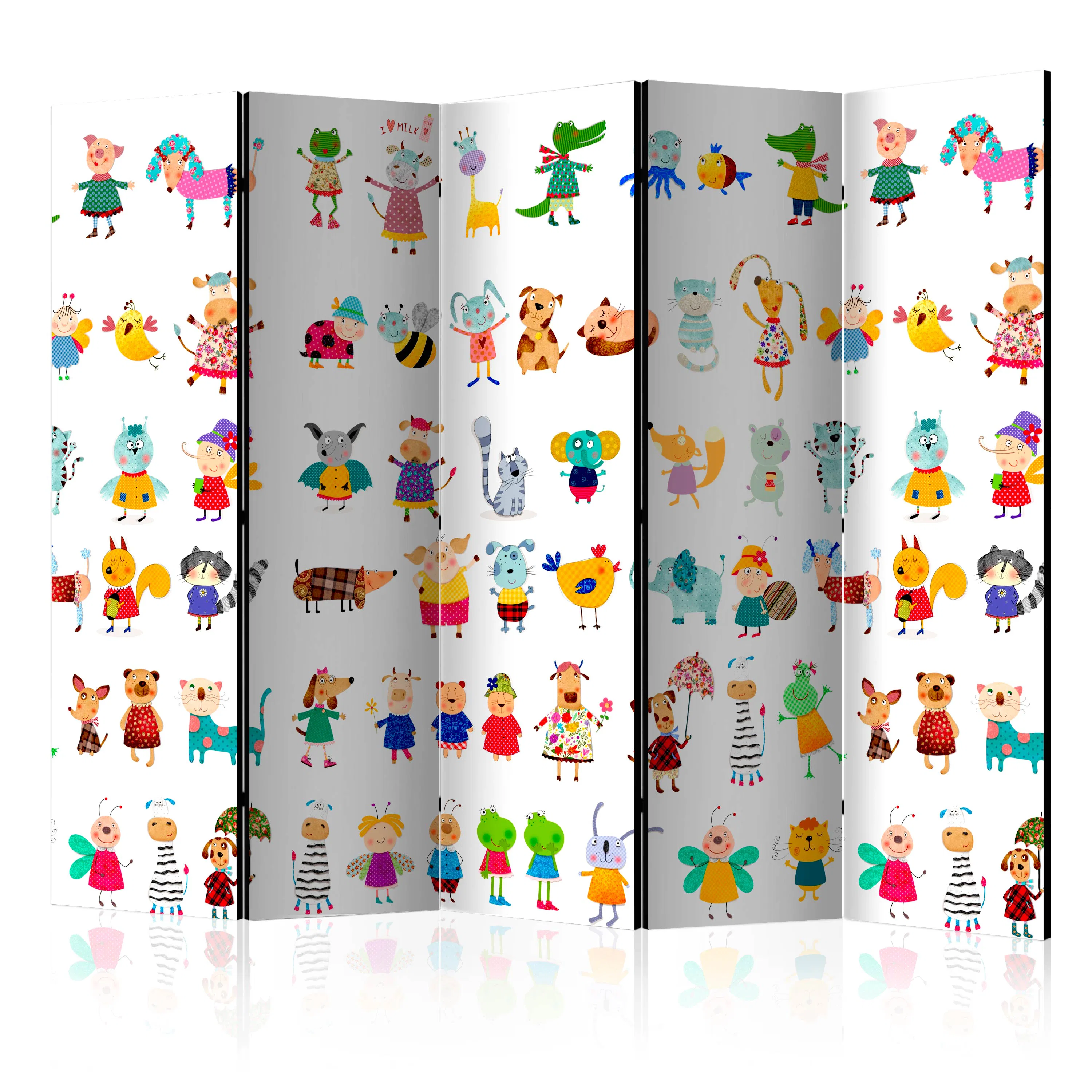 Rumsavdelare Skärmvägg Arkiio Cartoon Pets II 225x172 cm