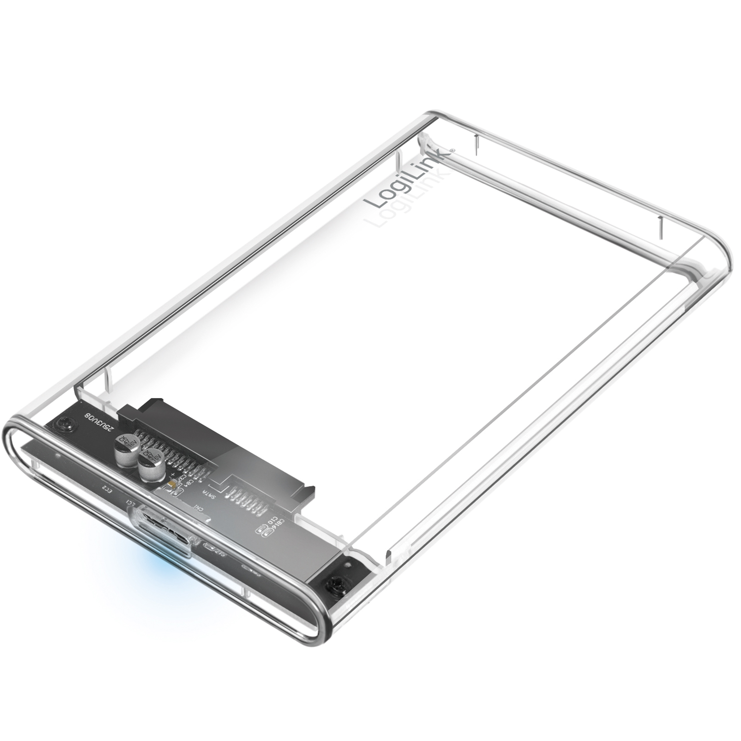 Hårdiskkabinett LogiLink 2,5 tum USB 3.0 Skruvfri Design