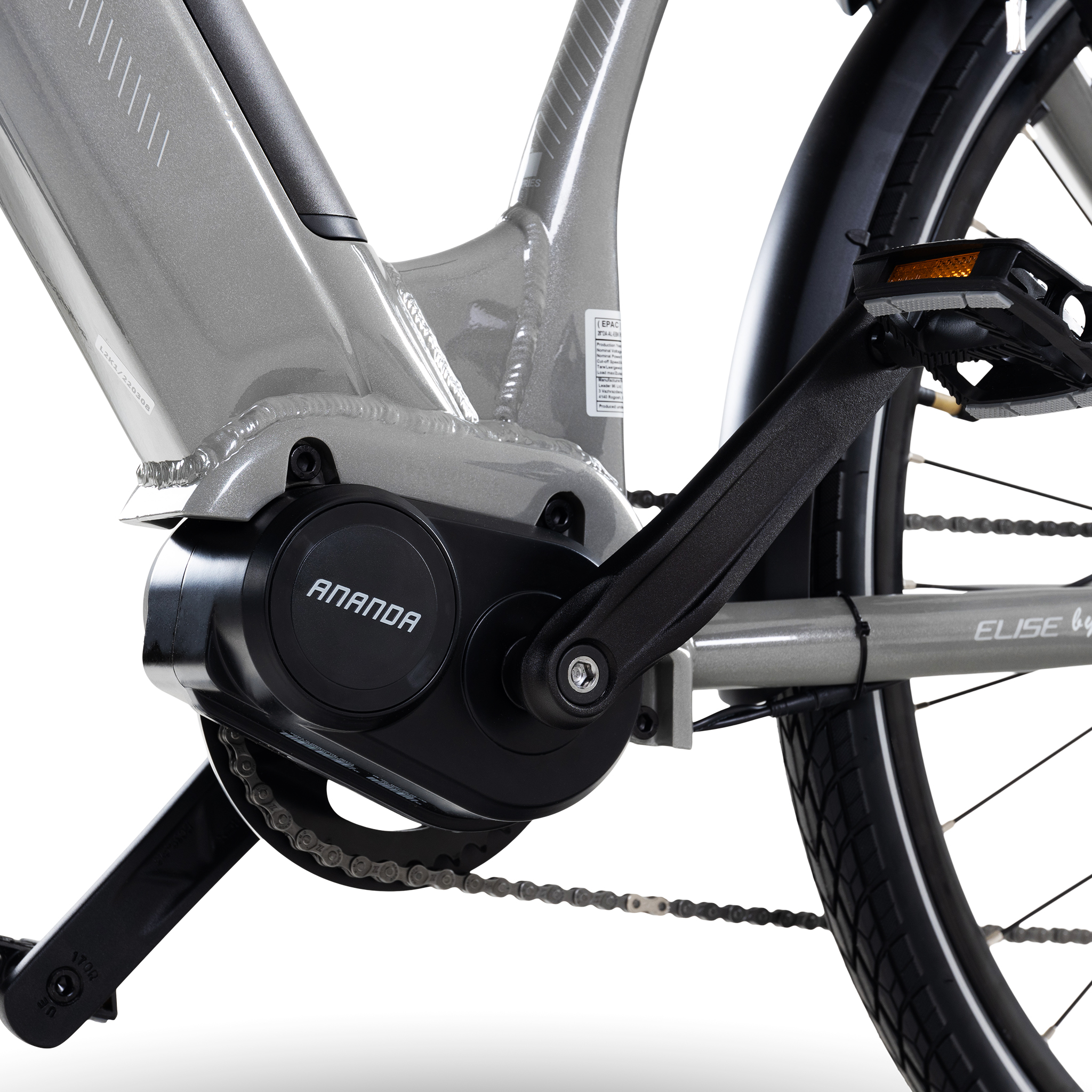 Elcykel Lyfco Dam 28" - Elise 14 Ah Silver