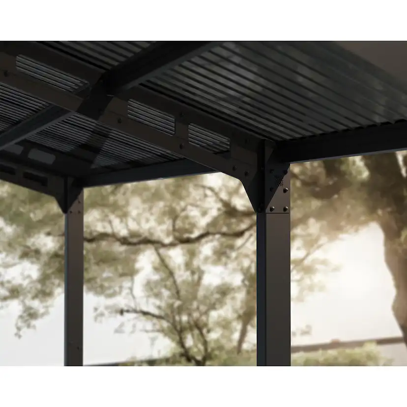Carport Canopia by Palram Sydney Wave 3X6 m Svart i Metall