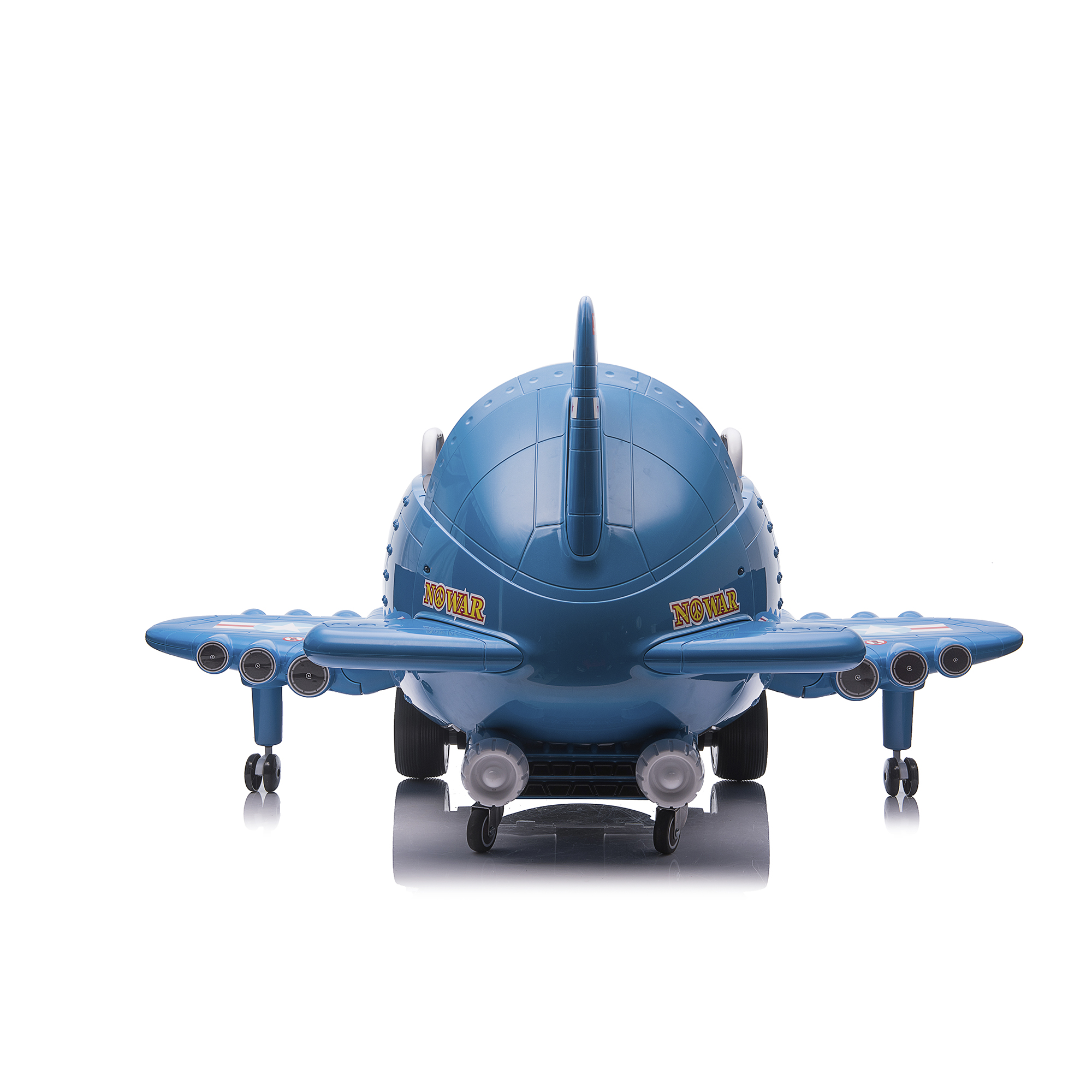 Elbil Nordic Play Elplan, ljus, fjärrkontroll, kanon 2x6V blå