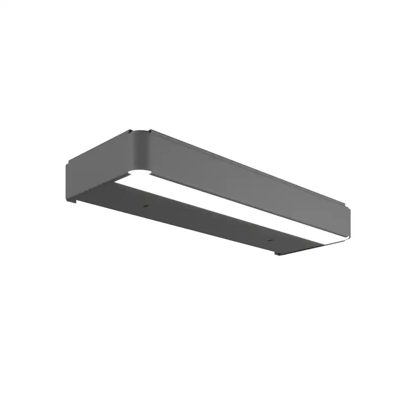 LED-bel. 55 G.Grå 550 mm, utan Eluttag, Grafitgrå