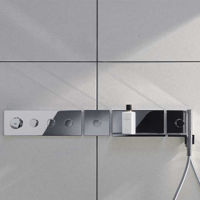 Färdigset Axor ShowerCollection till Avstängningsventil 120/120 Square