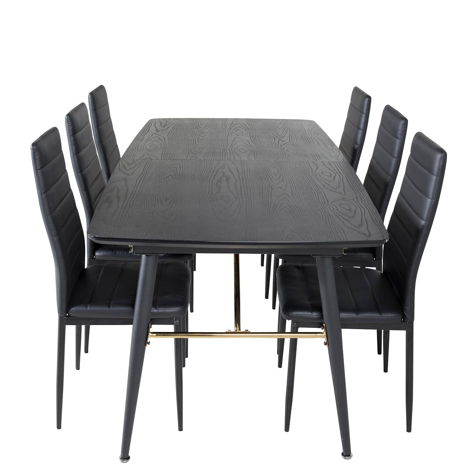 Matgrupp Venture Home Gold med 6 Slim Stolar