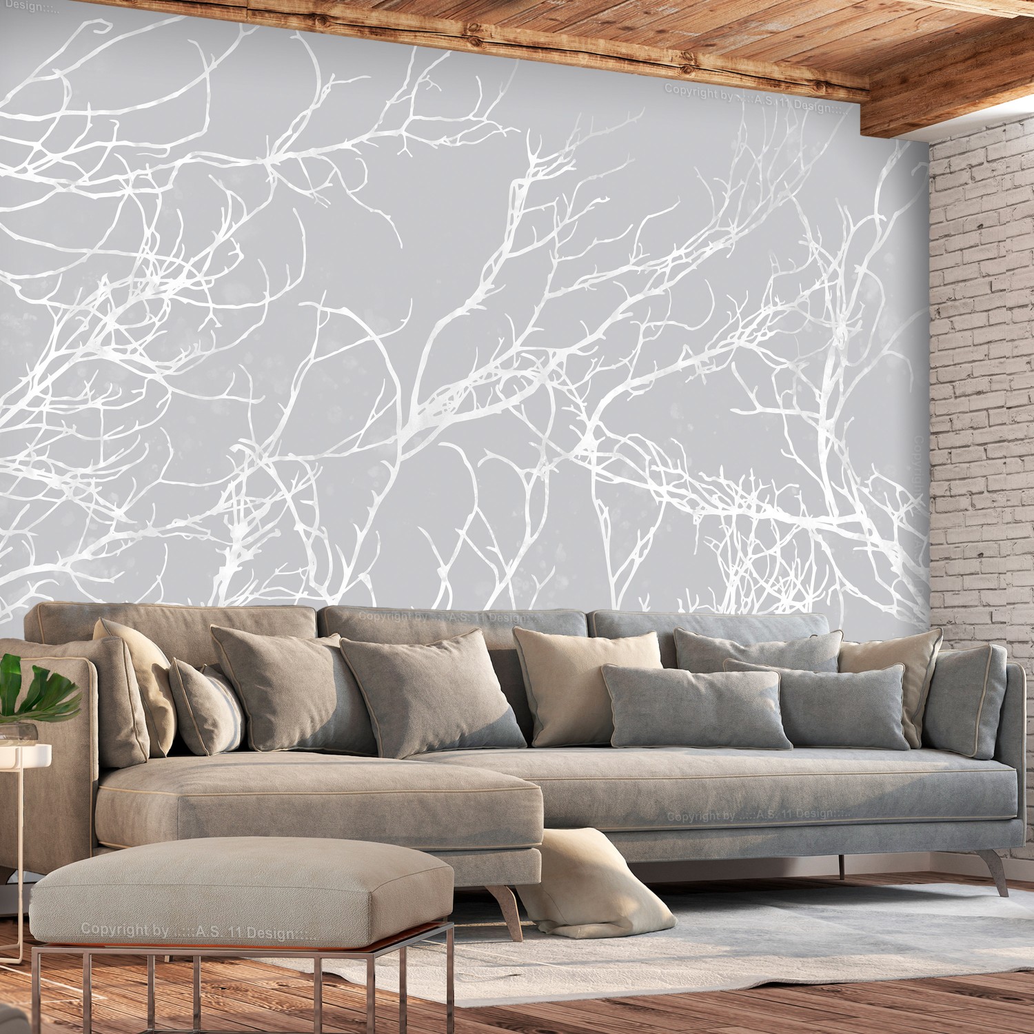 Fototapet Arkiio White Trees