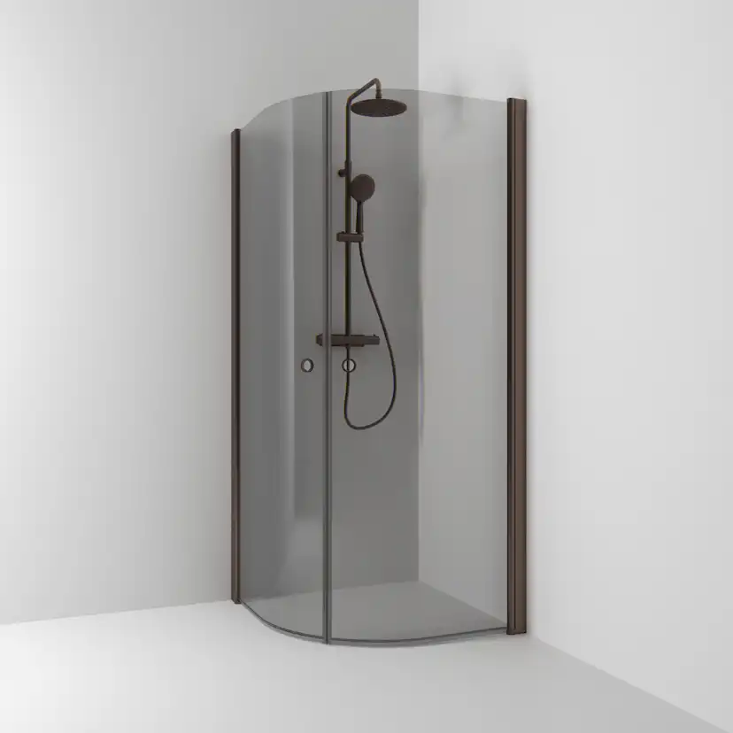 Hörn Hrund Sko HG Mo/Rö 80x90 800x900 mm, Rökglas