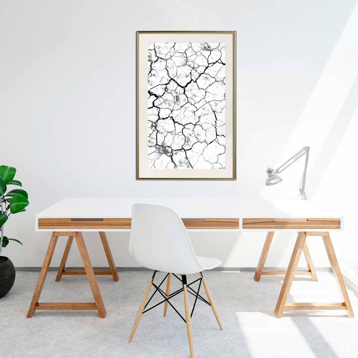 Poster Artgeist Affisch Cracked Earth