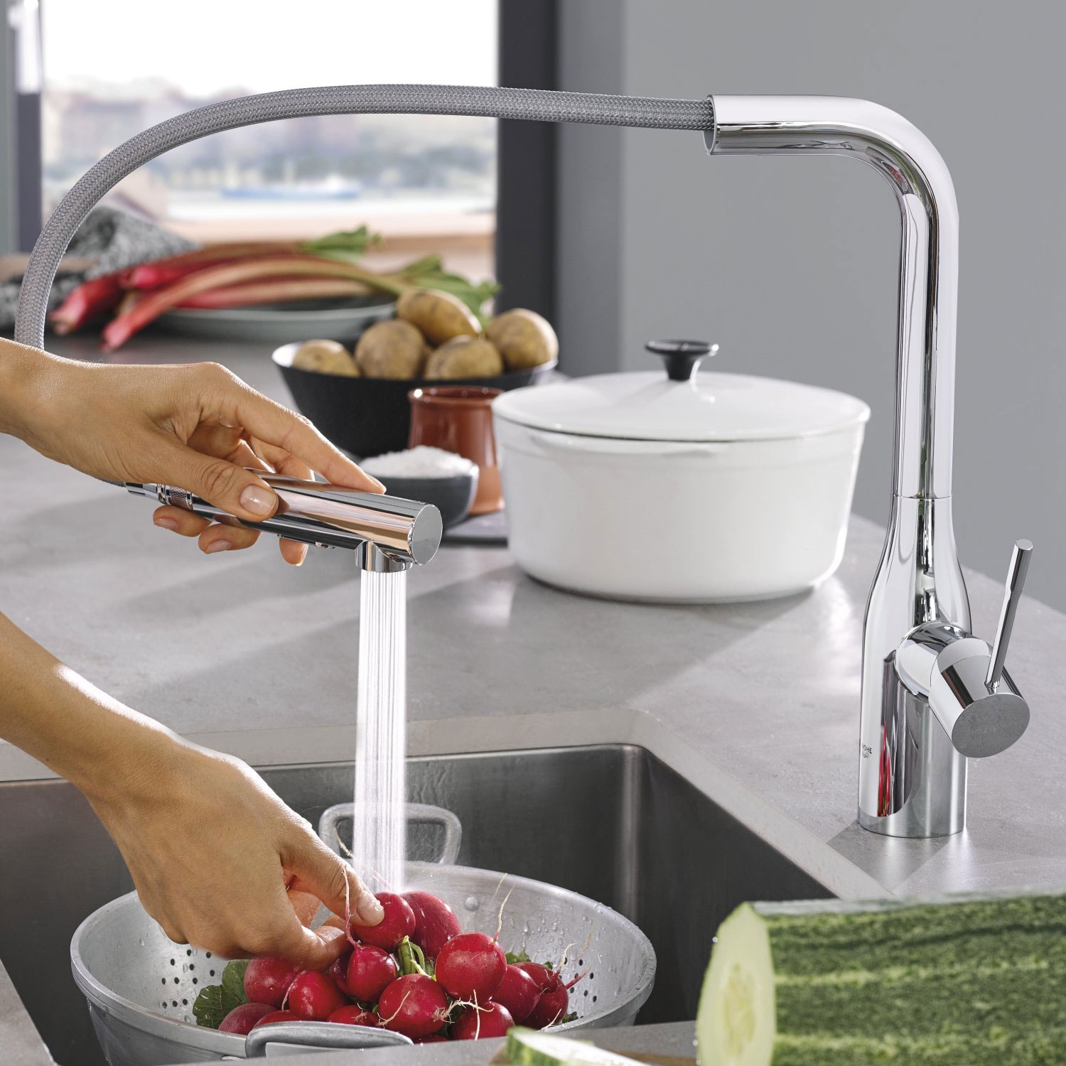 Köksblandare Grohe Essence 30270 med Utdragbar Pip